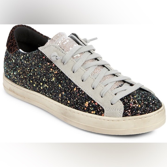P448 John Glitter Low Top Sneaker - Picture 1 of 16